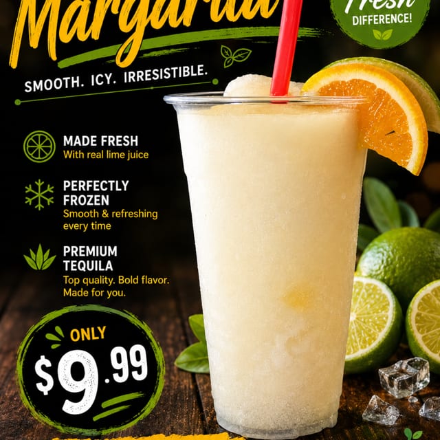 20 Oz Lime margarita.