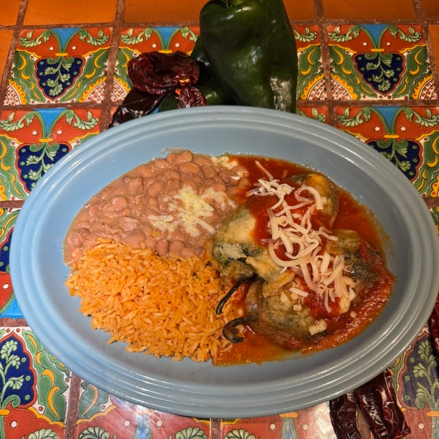 Chiles Poblanos Rellenos.