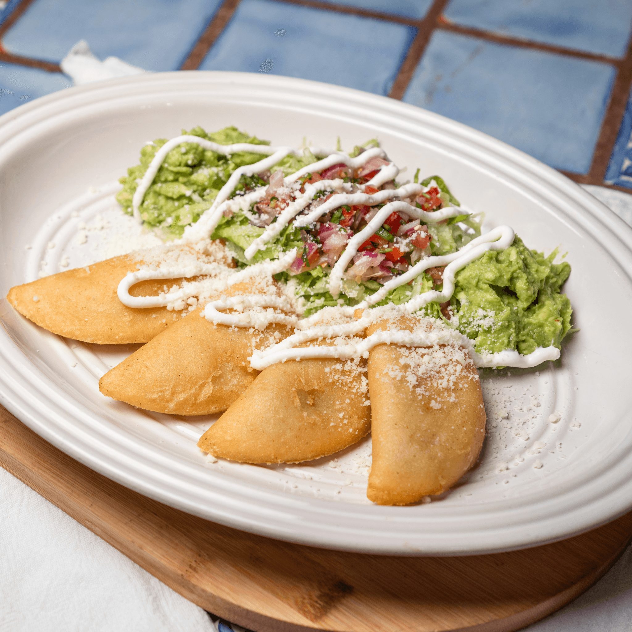 Chicken or Beef Empanadas.
