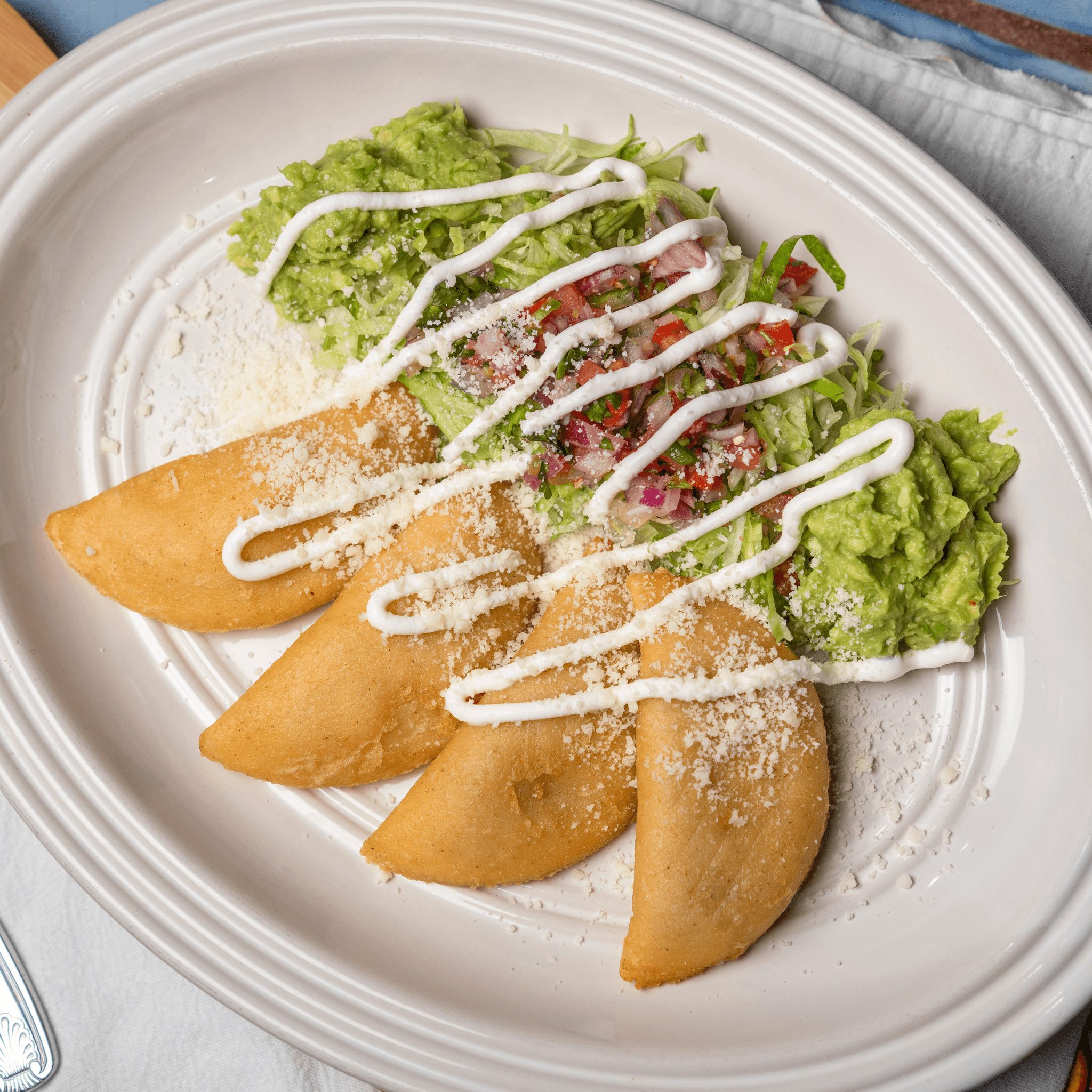 Beef or Chicken Empanaditas.